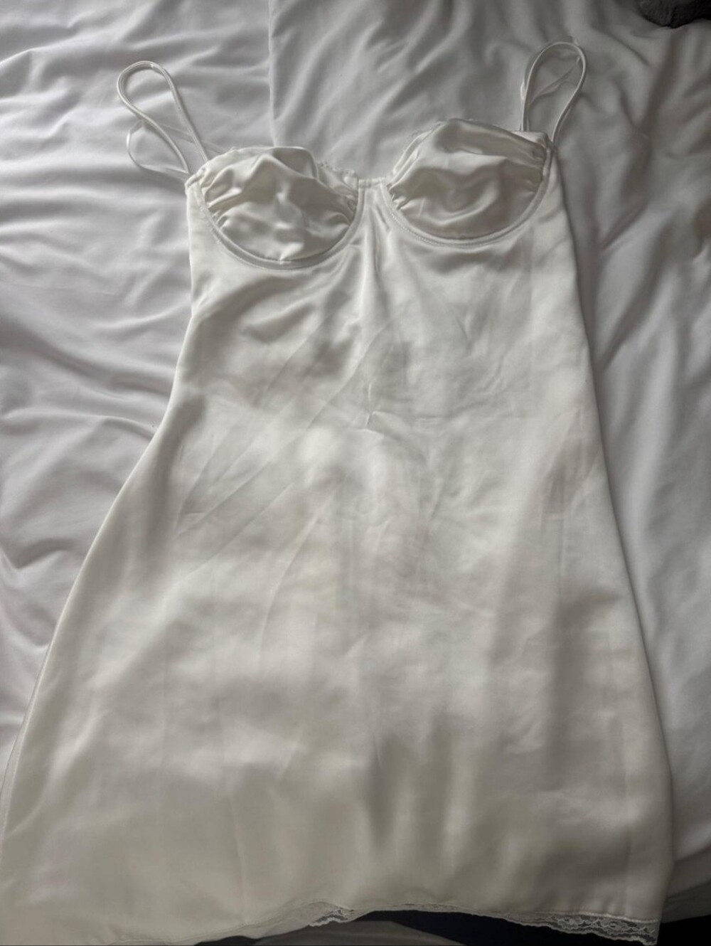 Princess Polly White Satin Dress